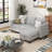 76.4'' Upholstered Sofa Chaise-1235360809