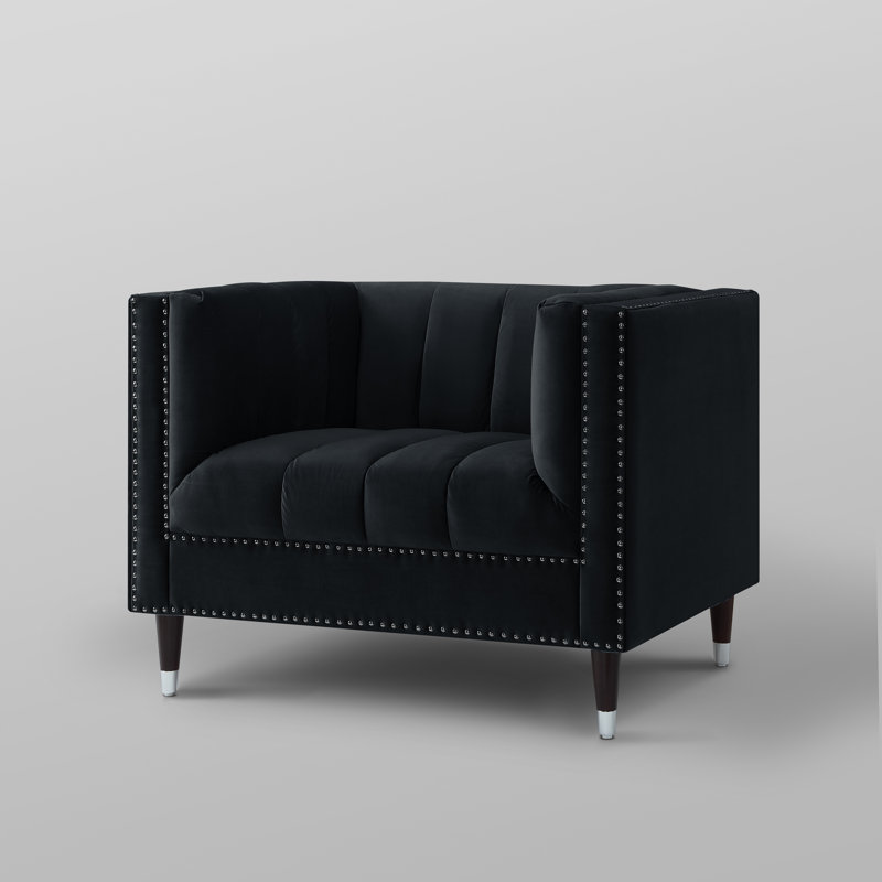 Fauteuil club Milton, Noir