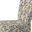 Chaise d'appoint rembourrée beige et noire à motif de guépard - Simplicity