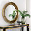 Modern History Round Brass Mirror