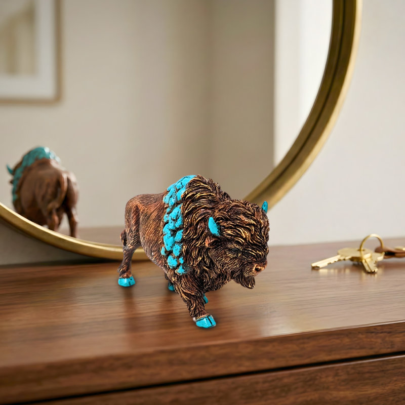 Figurine en résine Buffalo