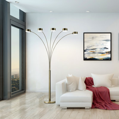 Micah 88'' Gold Tree Floor Lamp