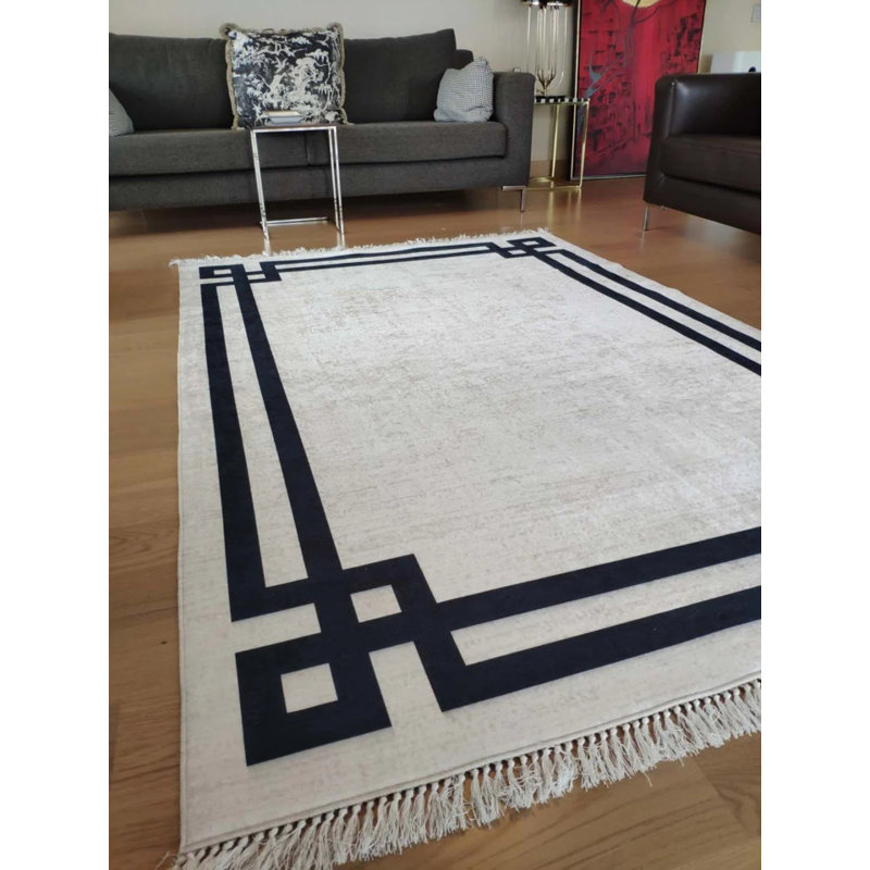 Tapis Masanao avec envers antidérapant, Carré 3 pi 11 po