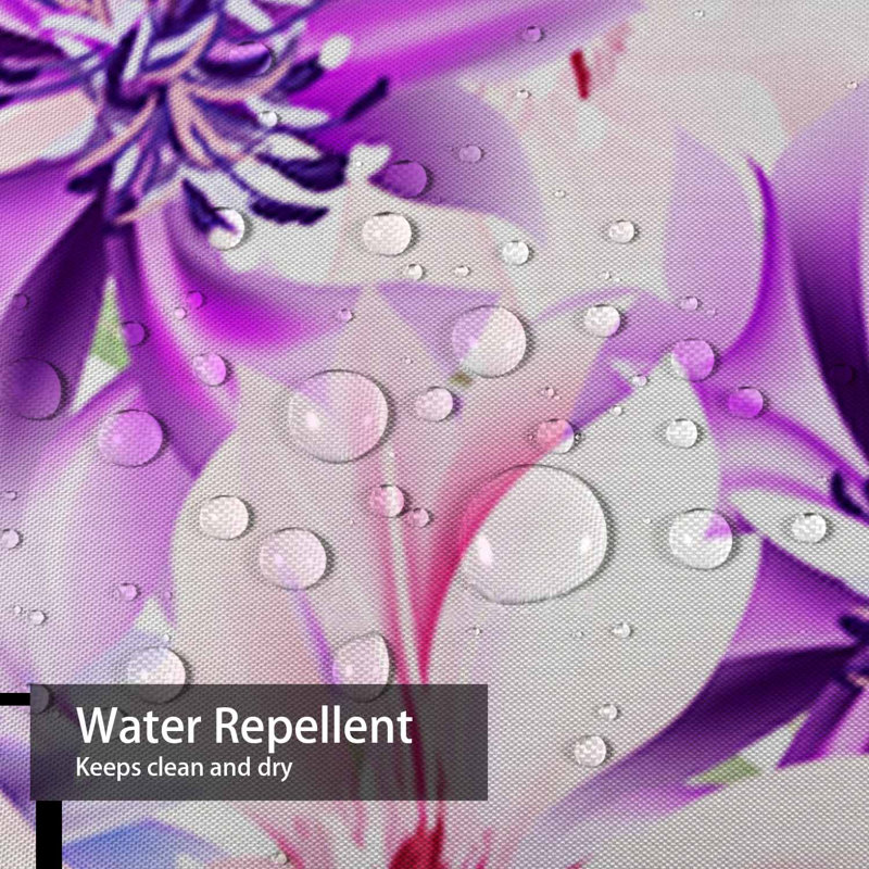 Rideau de douche à 12 crochets Floral Floral, L 72 po x l 78 po