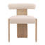 Gwyneth Rubberwood Upholstered Dining Chair, Cream-697110322-697110323