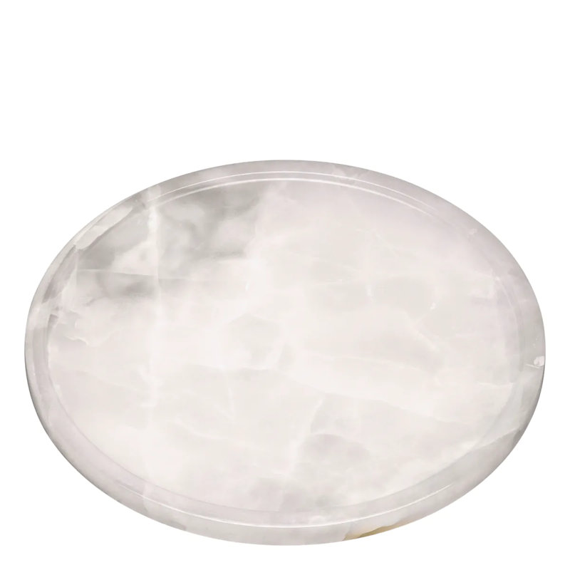 Met X Eichholtz Onyx Decorative Tray, 0.59" H x 11.81" W x 11.81" D