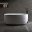Baignoire moderne indépendante en résine de pierre durable pour petits ménages