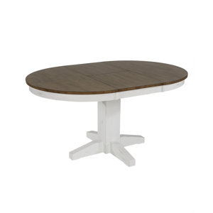 Lark Manor™ Solid Wood Extendable Round Pedestal Dining Table | Wayfair