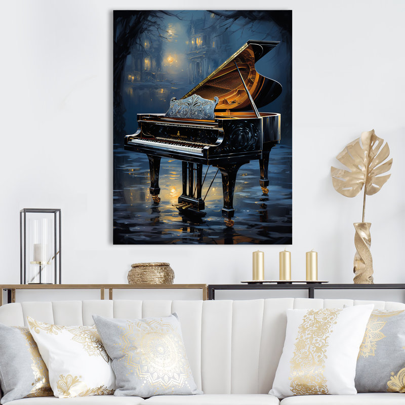 «Piano Forest Reflection II», reproduction sur toile, Toile tendue, H 44 po x l 34 po