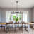 Aretzy 8-Light Dimmable Classic Candle Style Rustic Linear Farmhouse Chandelier for Kitchen Island-2046711346