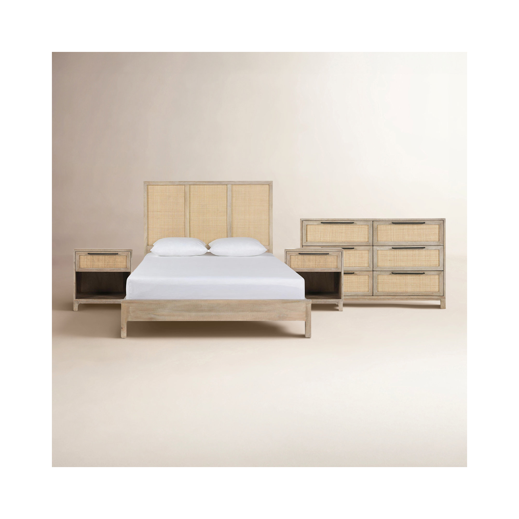 Cara 4 Piece Bedroom Set, King