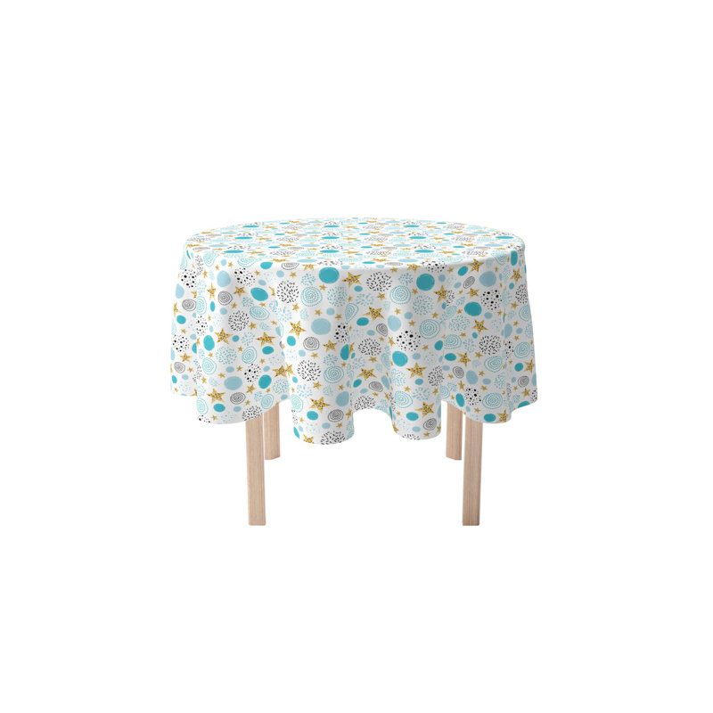 Round Cotton Twill Tablecloth