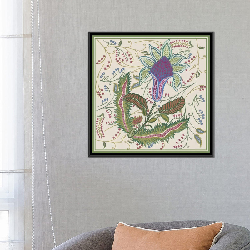« thé composition iii », impression sur toile, H 18 po x l 18 po x P 1,5 po, Toile avec cadre noir, Pas de tapis