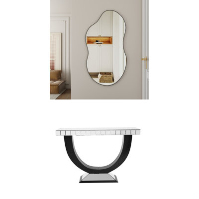 Ensemble de miroir console
