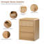 Ensemble de chambre à coucher en bois 3 pièces avec commode à 7 tiroirs Kizzy-131235504
