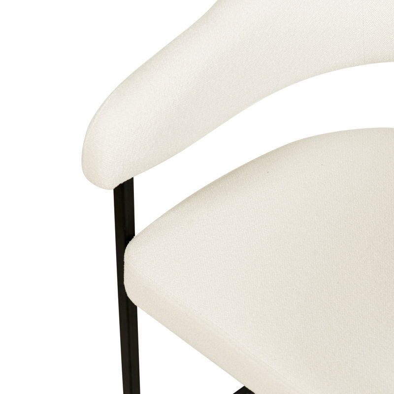 Chaise de salle à manger Cashawn, Simple, Blanc