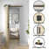 84'' Assembled Solid Wood Bi-Fold Barn Doors with Installation Hardware Kit