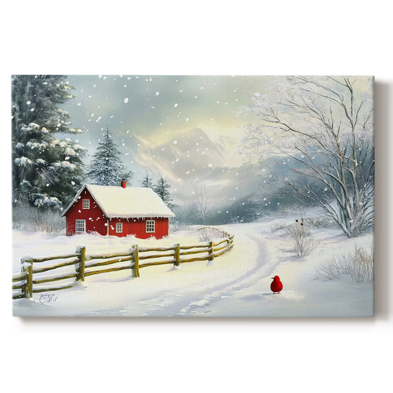 Art de Noël de Noël III - Toile tendue avec châssis - CXLIV, H 32 po x l 48 po