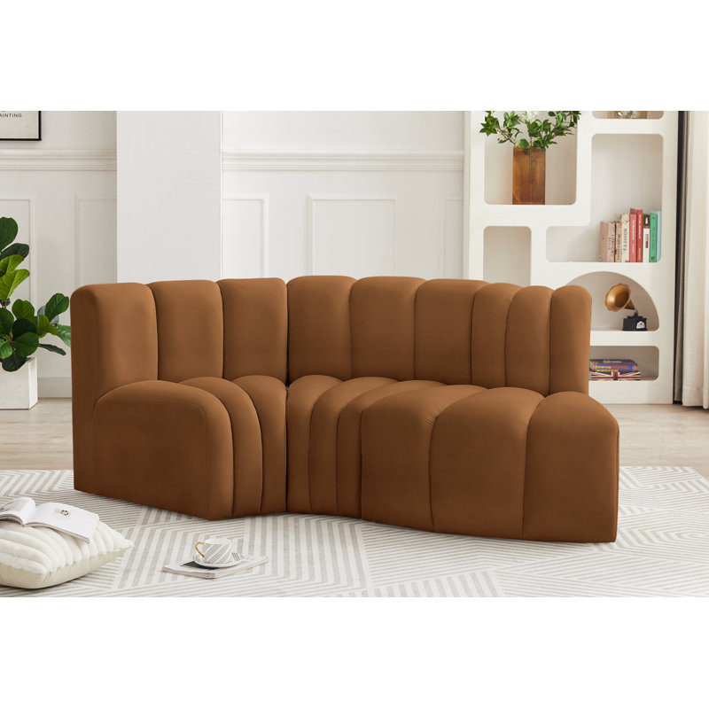 Canapé et chaise rembourrés Hubertus, Velours selle