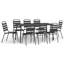 Aieesha 8 - Person Patio Dining Set with Rectangular Table-1329941841