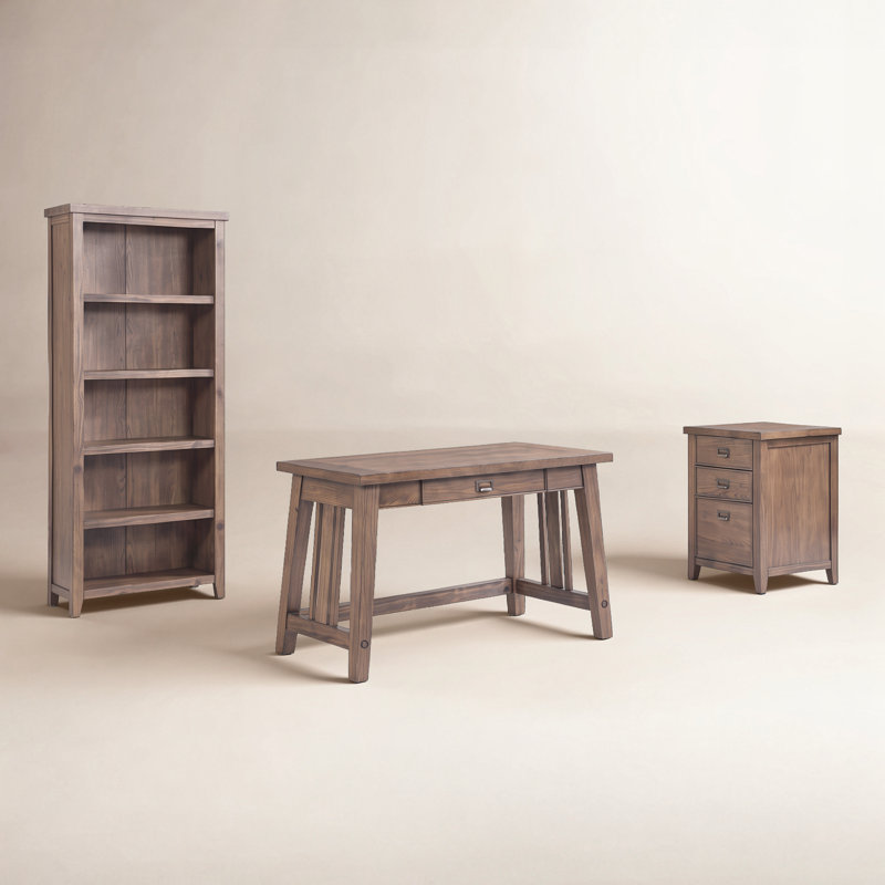 Ensemble de bureau d'ordinateur 3 pièces Haymark, Brun