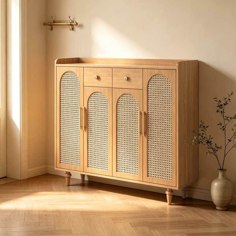 Tirra, H 41,34 po x l 55,12 po x P 14,17 po, Bois massif / naturel