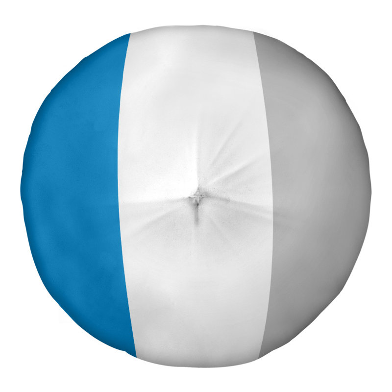  Coussin de sol touffeté, 26 po x 26 po, Bleu