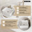 19" White Vitreous China Rectangular Vessel Bathroom Sink