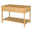 Lit de jardin surélevé en bois naturel avec 8 poches de plantation 43,3 po x 18 po x 30 po Outsunny