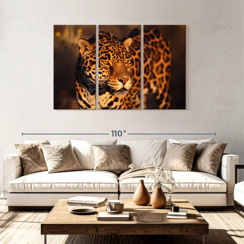 Brampt Jaguar Under The Sun, 48" H x 74" W