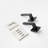 Allen Matte Black Combined Bed/Bath & Hall/Closet Modern Door Handle (Privacy/Passage)-71089297-71089300-71089302