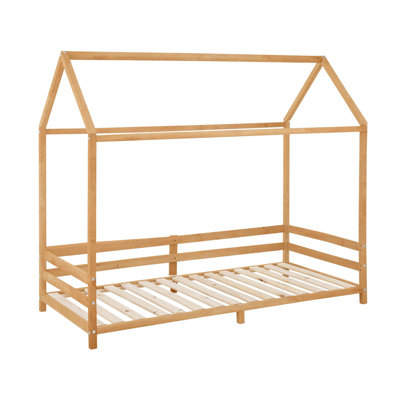 Lilac Solid Wood Canopy Bed