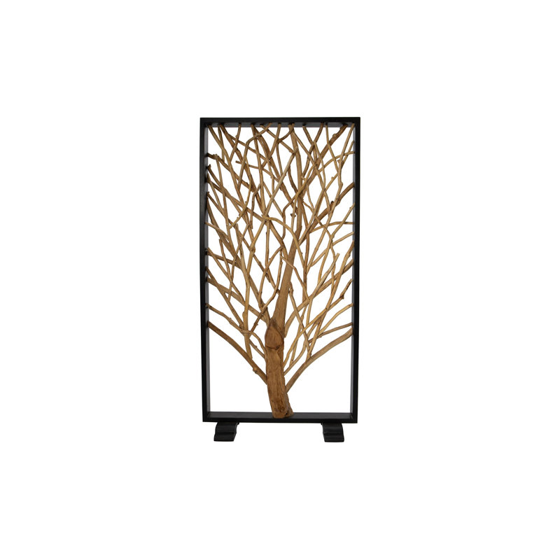 Teak Wood Branch Abstract Floor Stand