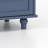 Minimalist Blue Buffet Cabinet With Glass Doors And Drawer, Modern Sideboard For Living Room Or Dining Room
