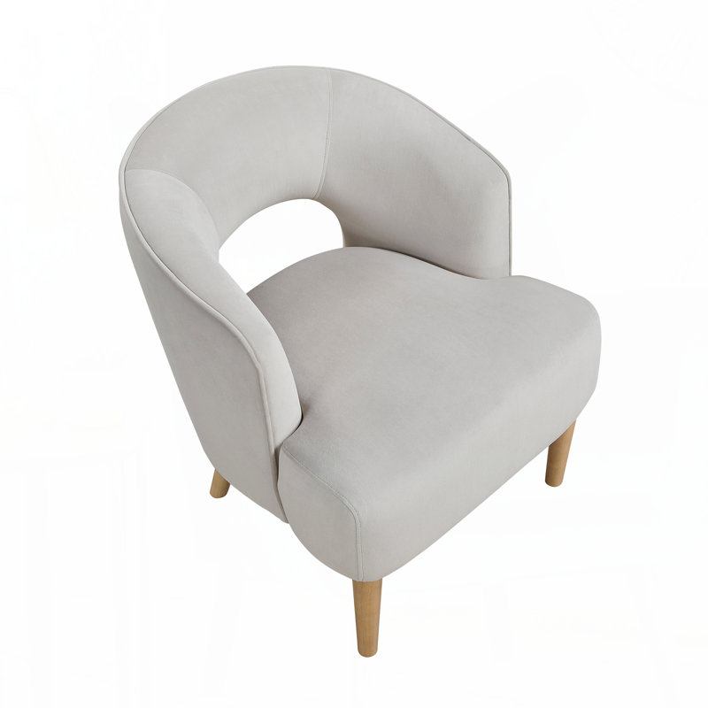 Fauteuil d'appoint de style unique Luxury Luxury Luxury Velvet Grey, Gris