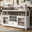 Buffet en bois massif à 1 tiroir Kahmi-2107875554