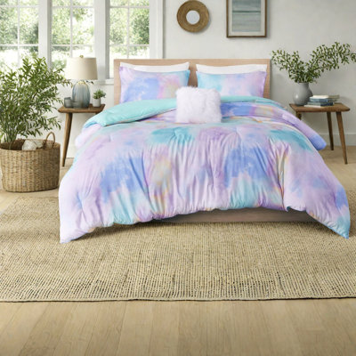 Ensemble de literie Dreamy Tie Dye, polyester hypoallergénique, maison moderne