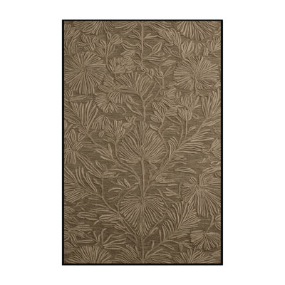 Tapis brun lavable à la machine