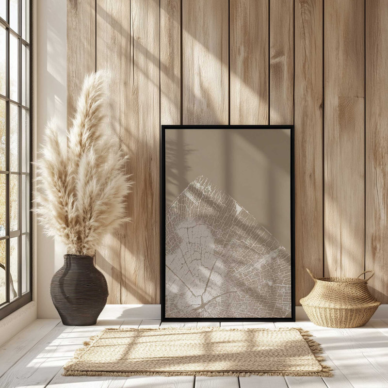 Timeless Grains II, reproduction sur toile , H 36,75 po x l 24,75 po x P 1,75 po, Cadre flottant or poli
