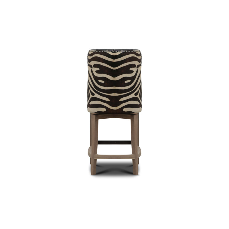 Ranch Upholstered Stool with Solid Wood Frame