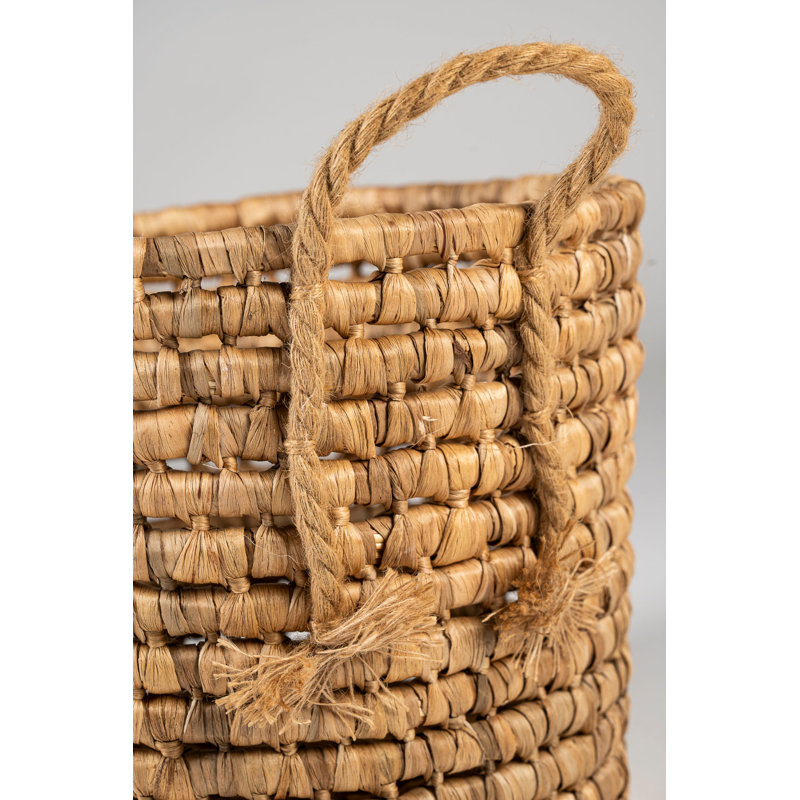 Mude Home Water Hyacinth Decorative Basket