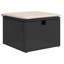 Ensemble de canapé de jardin en rotin PE noir 6 pièces Vidaxl