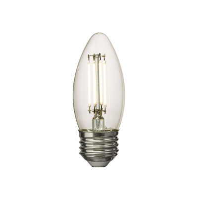 Ampoule de style Edison à DEL de 5 W à culot moyen avec ampoule E-26 de 5 W à culot moyen en forme de torpille à DEL de Visual Comfort & Co.