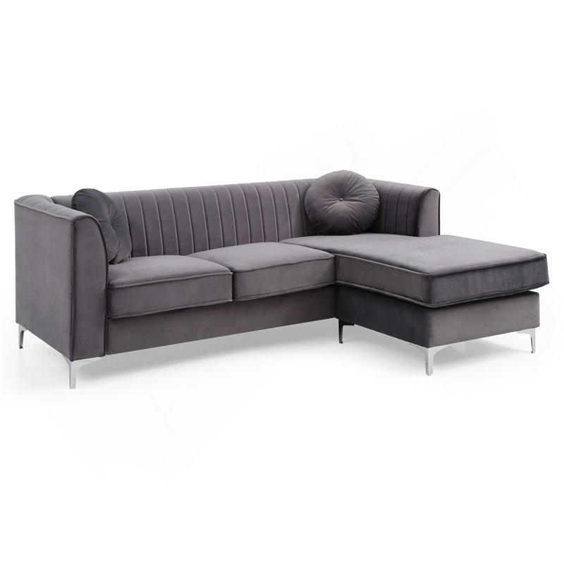 Canapé Delray G790B-SC (3 boîtes), GRIS, Gris