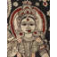 Radha Krishna dansant | Kalamkari, peinture sur coton
