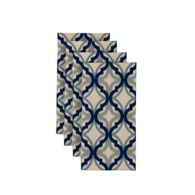 Polyester Geometric Square Napkin