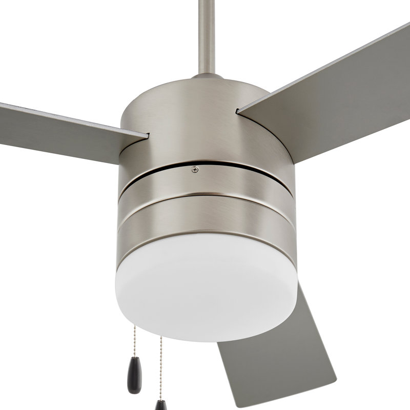 Ventilateur de plafond à 52 pales 52 po Isaiu, Argent / Brun