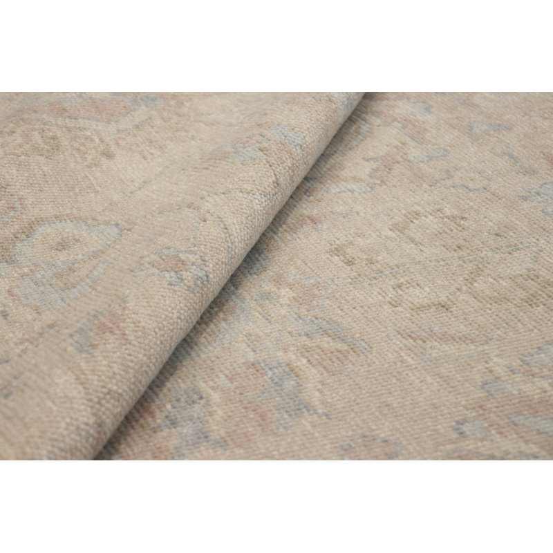 Oushak Beige Wool Area Rug, Rectangle 10'1" x 13'11"