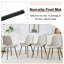 Ensemble de table de salle à manger extensible en MDF noyer, style moderne avec rangement pour la maison et le bureau