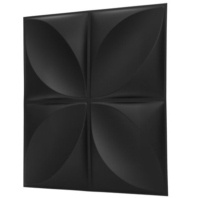 3D Wall Panels With Adhesive Included 19.6" x 19.6" Geometric Convex Shape Wall Paneling